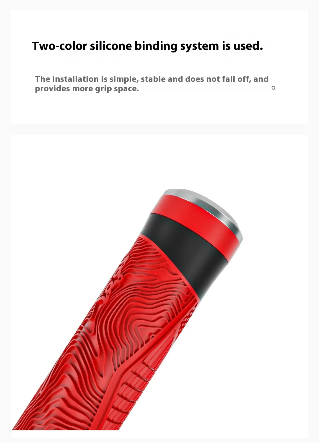 Description Picture 5 of itemNew Quality MTB Bike Handle Silicone Grips Flat Handlebar Bicycle Bar End Plugs Anti-Slip For MTB Road BMX Mountain Bike Parts