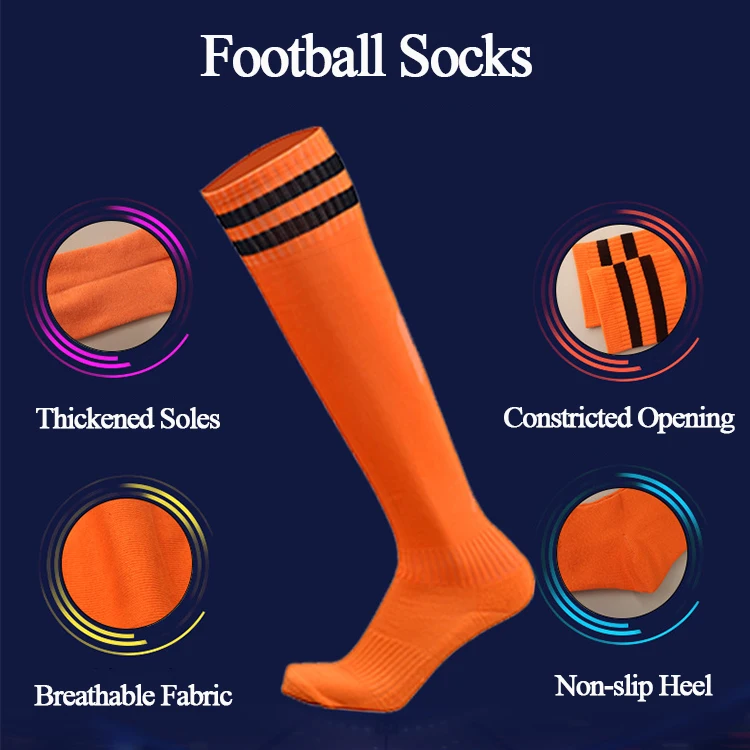 Teenager Soccer Socks with Shin Guards Sports Breathable Compression Cross Border Supply Running Riding Cycling Basketball