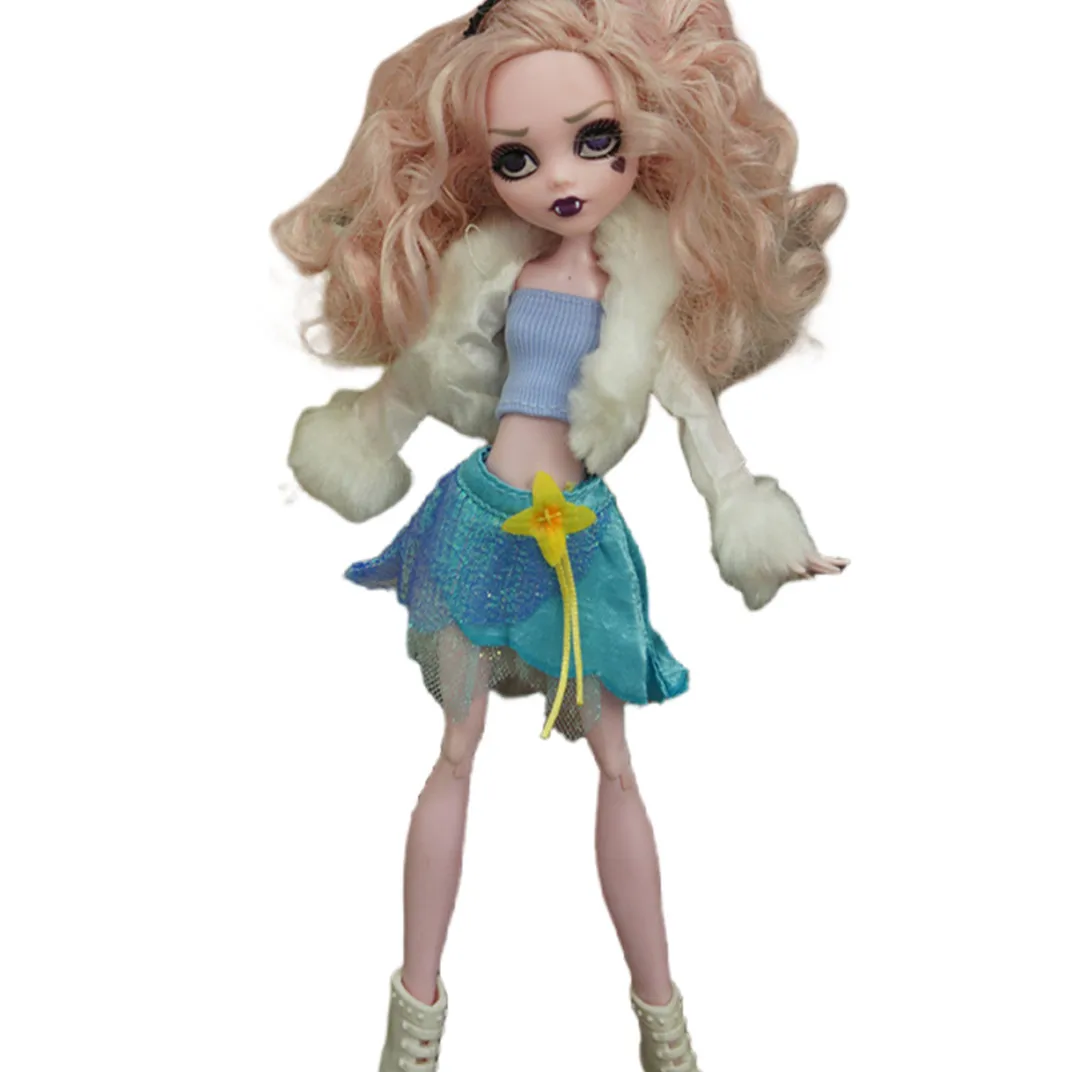 Doll Personality Clothes Monstering High Doll Handmade Quality Clothing Set Outfit Decors Slim Body 1/6 Doll Cute Clothes