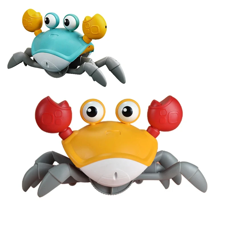 Dancing Crab Toy Dancing Crab Babies Crawling Interactive Escape Crabs Walking Dancing With Music Automatically Avoid Obstacles Electronic Toys