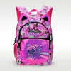 Smiggle original hot-selling children's schoolbag girl shoulder backpack rose red space cat cute sweet bag 16 inch 1