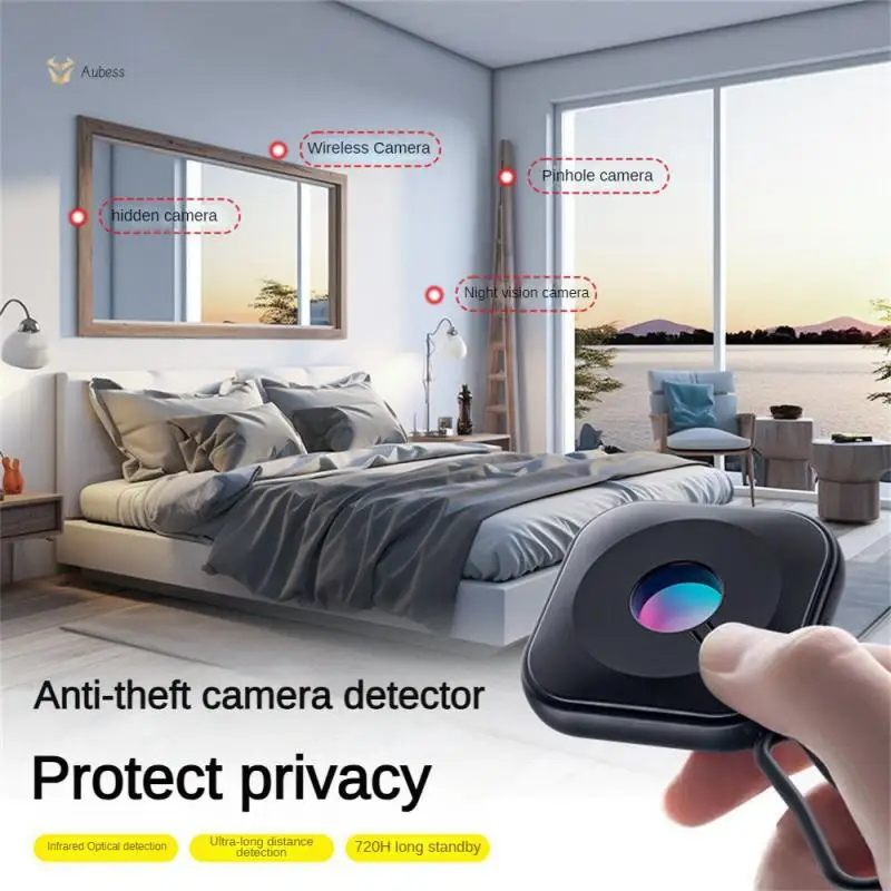 

Prevent Secret Shooting Camera Detector Easy To Carry Anti-shooting Detector Effective Monitoring Intelligent Red Light Scanning