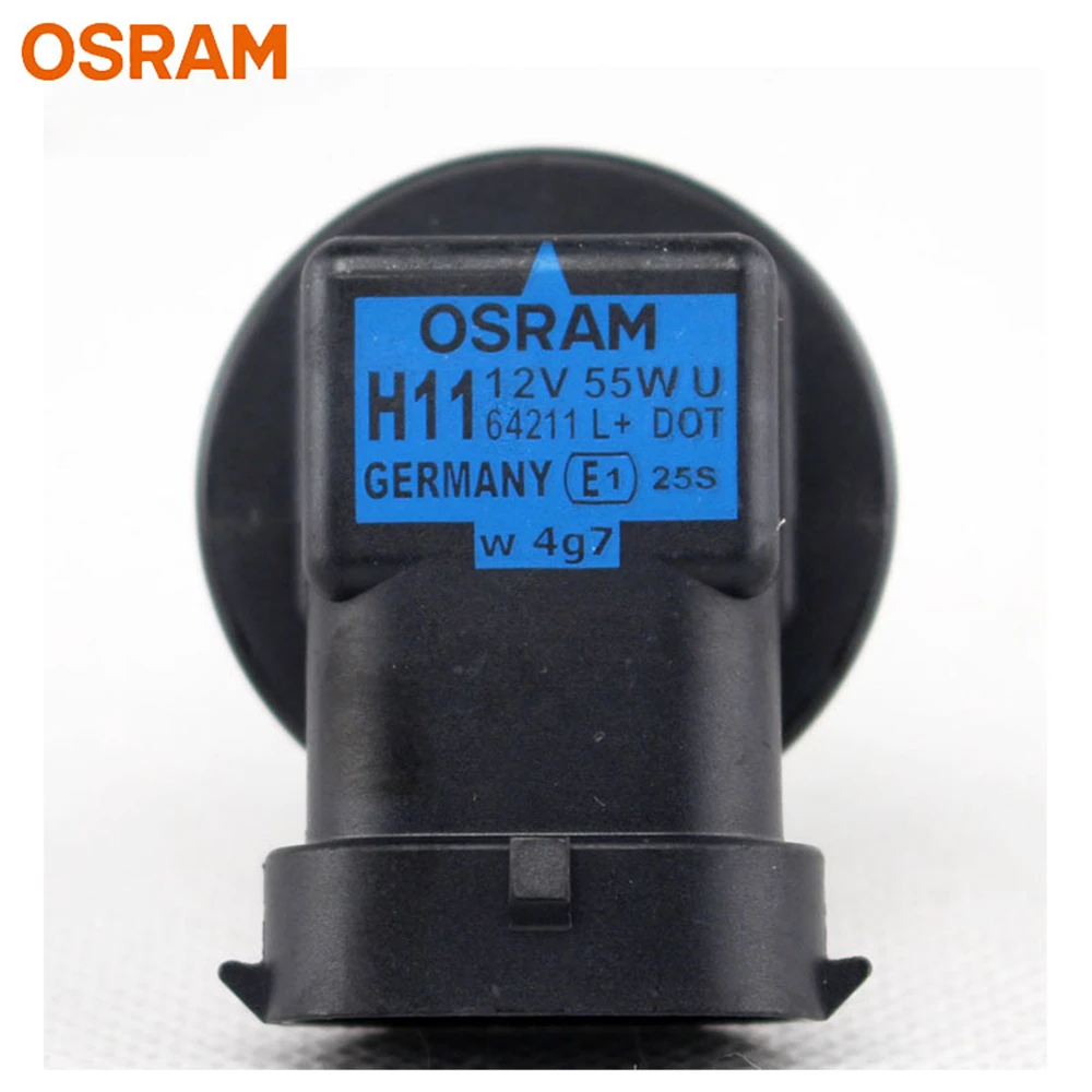OSRAM Original H11 64211 PGJ19-2 Car Halogen Headlight 12V 55W 3200K Fog Light Auto Bulb  Standard Lamp Made In Germany (10PCS) 5