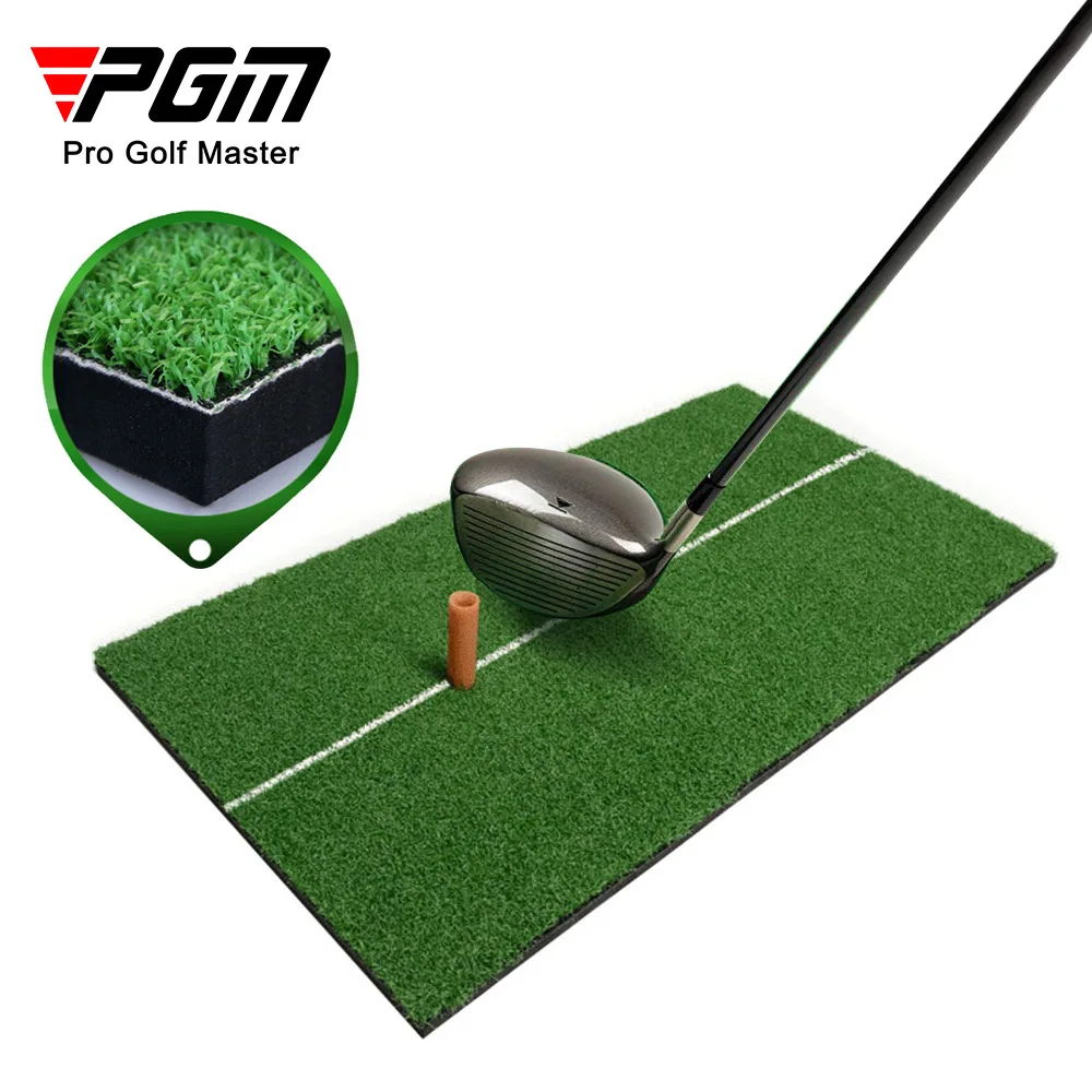 Enhanced Golf Practice Hitting Mat with Swing Alignment 30x60cm