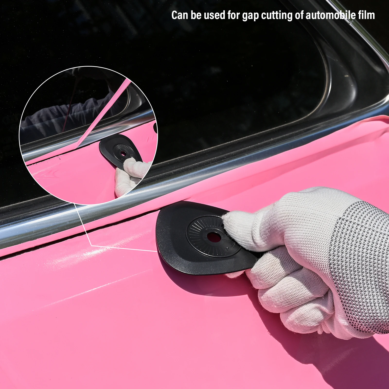 FOSHIO 3/5pcs Car Wrapping Vinyl Application Tool Window Foil Film Tinting Edge Tucking Squeegee Triangle Detailing Hand Scraper