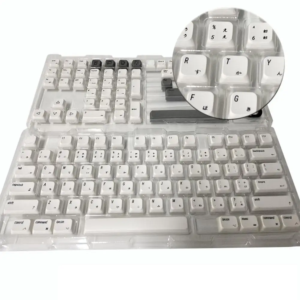 127 키 Xda Pbt 키캡, 영어, 일본어, 러시아어, 한국어 염료 승화 키캡, 체리 Mx DIY 기계식 키보드 A5l6