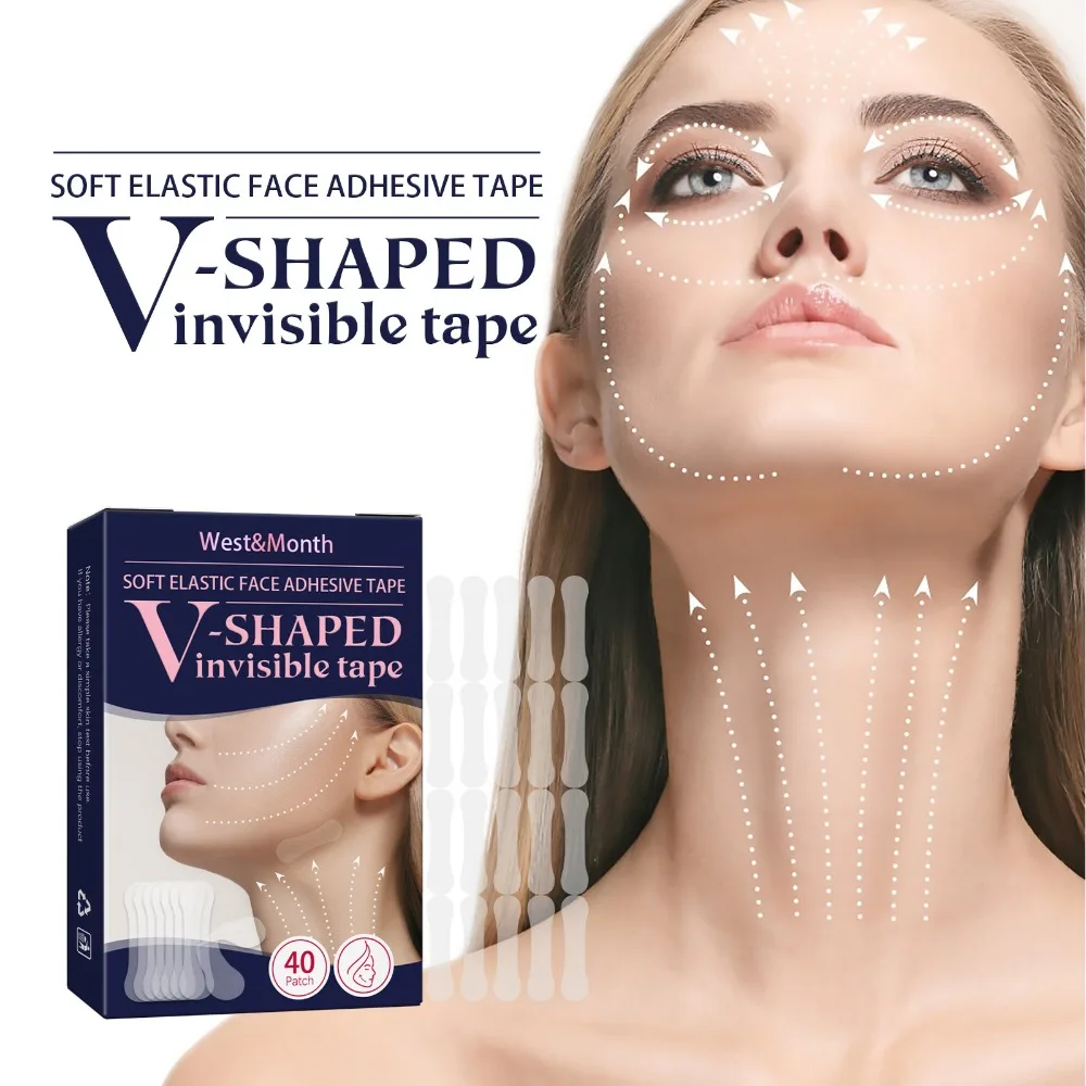 Oval Face Lifting And Tightening Beauty Tools Brow Lift Tape Face Lift Strips Facial Lifting Patch Invisible Facelift Tape