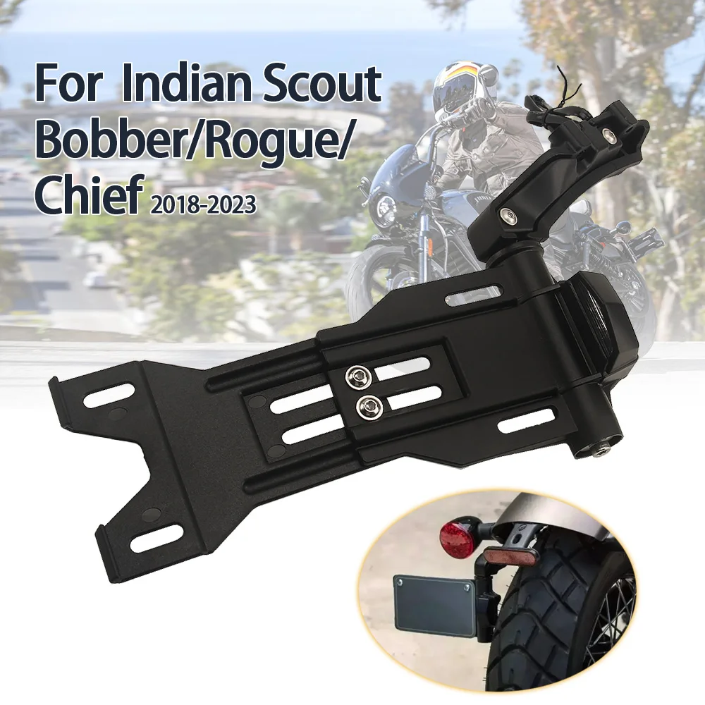 

Motorcycle Accessories Adjustable License Plate Mount For Scout Bobber Twenty Sixty Rogue Chief Bobber Dark Horse Limited