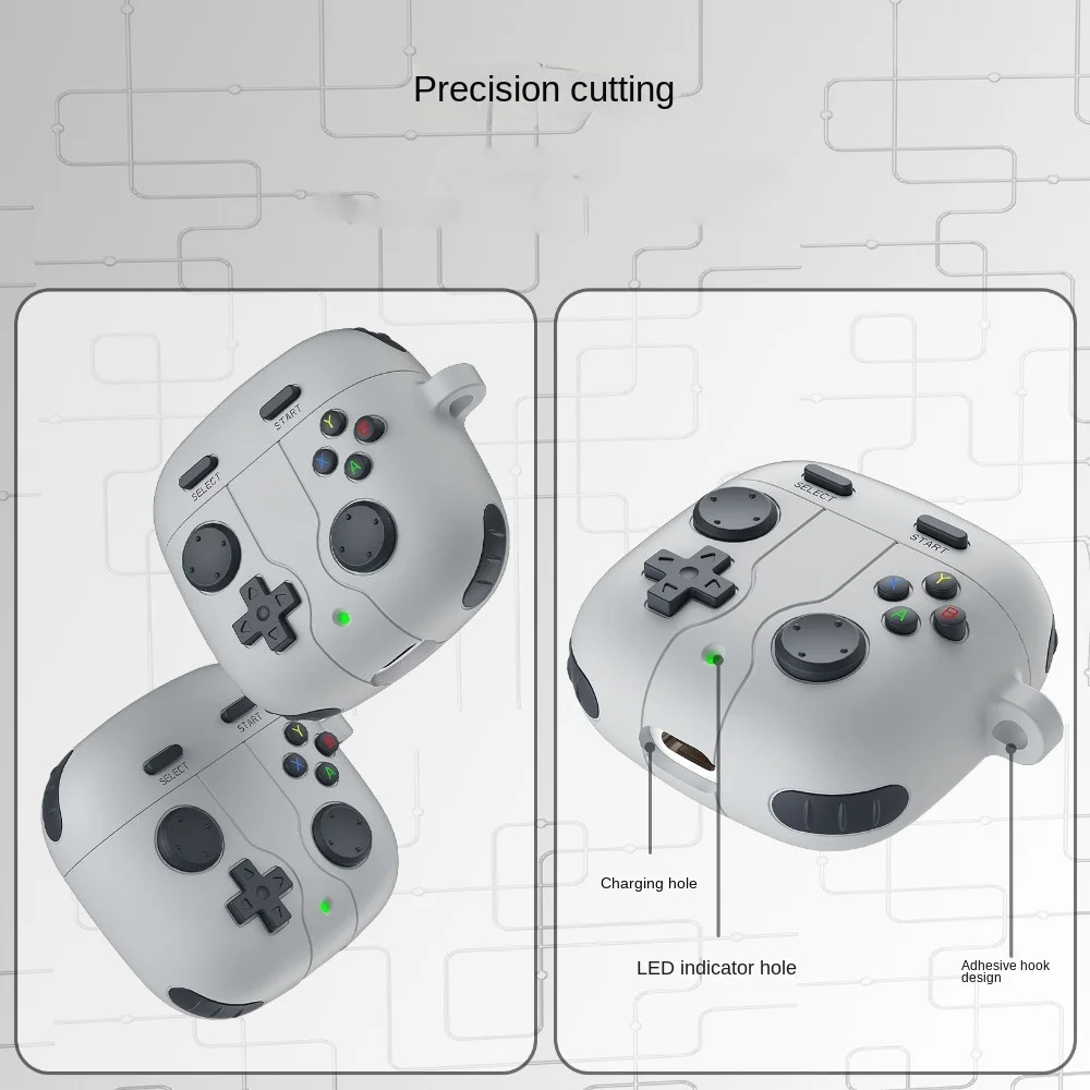 Cartoon Style 3D Silicone Earphone Protective Cover - Dustproof Game Console Design