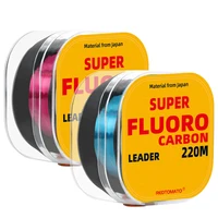 220M Fluorocarbon Coating Fishing Line  Carbon Fiber Monofilament Leader Line Carp Fishing Sinking Line 2