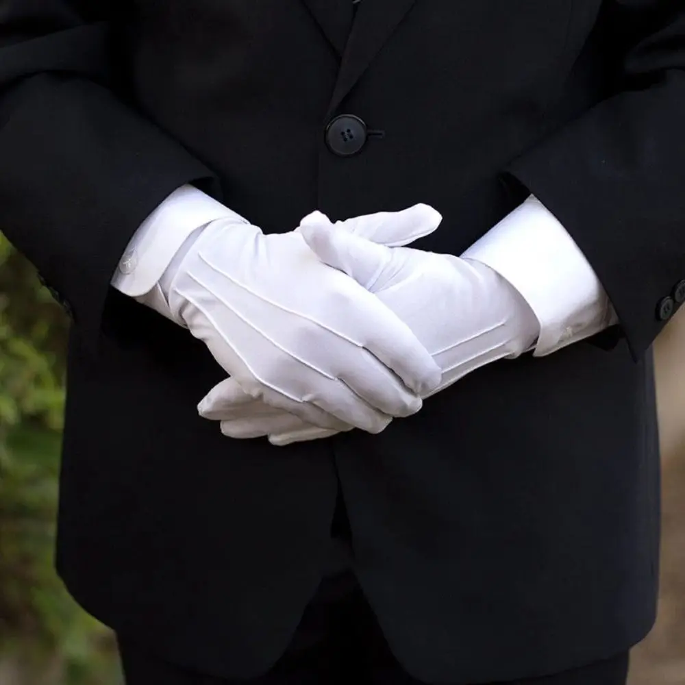 

Тонкие белые хлопковые перчатки увлажняющие руки мягкие Формальные хлопковые перчатки ювелирные рабочие черные и белые перчатки для вождения
