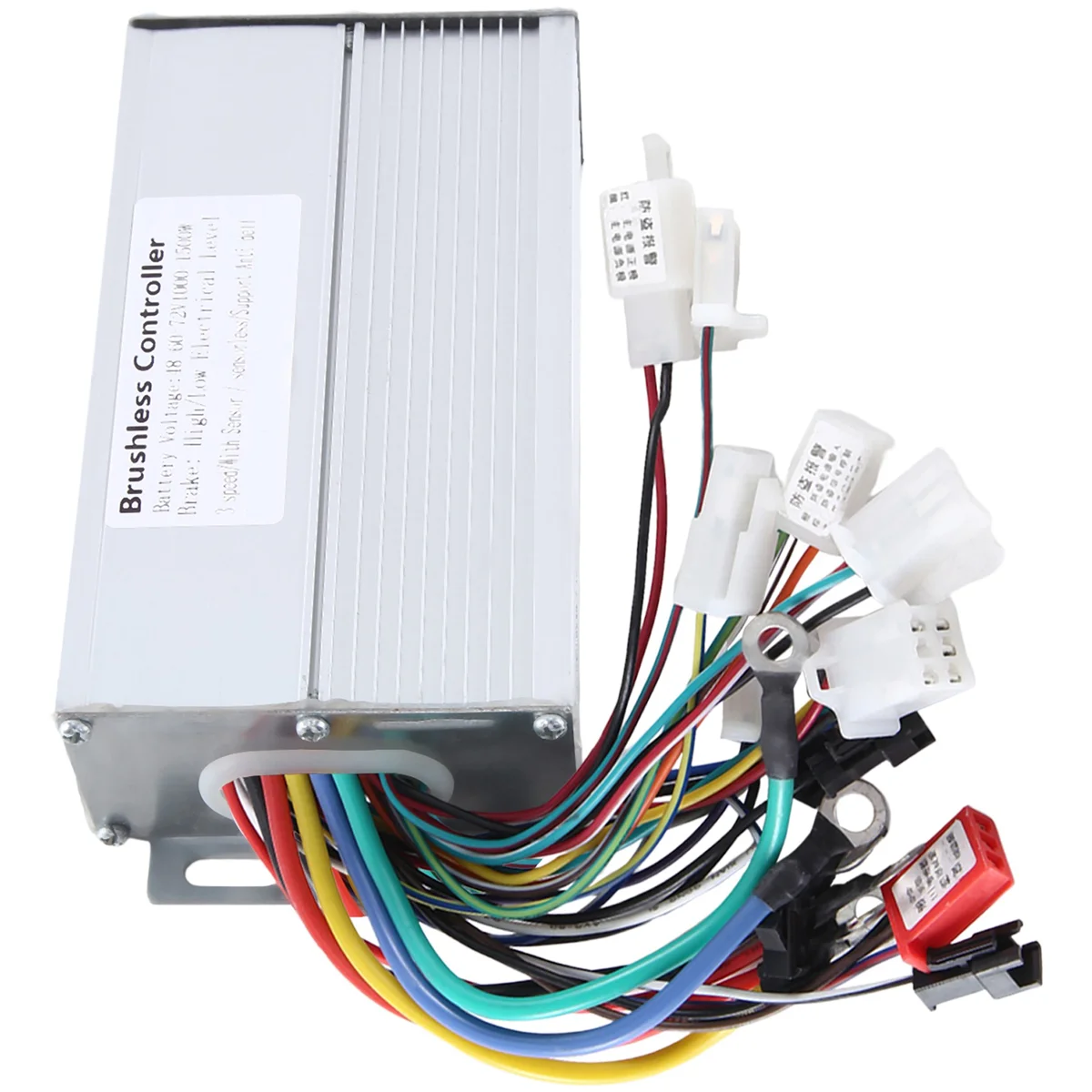 Dc Motor Speed Controller Motor Speed Controller Electric Bike Controller Electric Motor Speed Controller 48V 60V 64V 72V 1000W 1500W Electric Controller 12 Tube Dual Mode E-Bike Brushless Controller Speed Motor