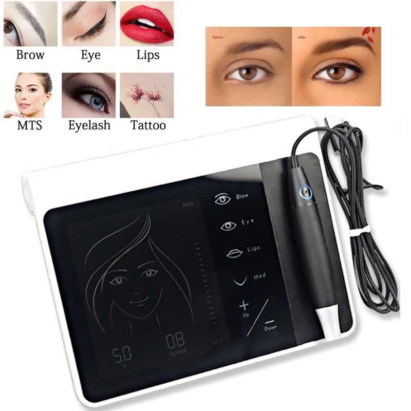 

Charmer Princesses Lip Eyebrow Eyeliner Tattoo Machine Kits for Face MTS Permanent Makeup Beauty Tattoo Touch Screen Control Pen