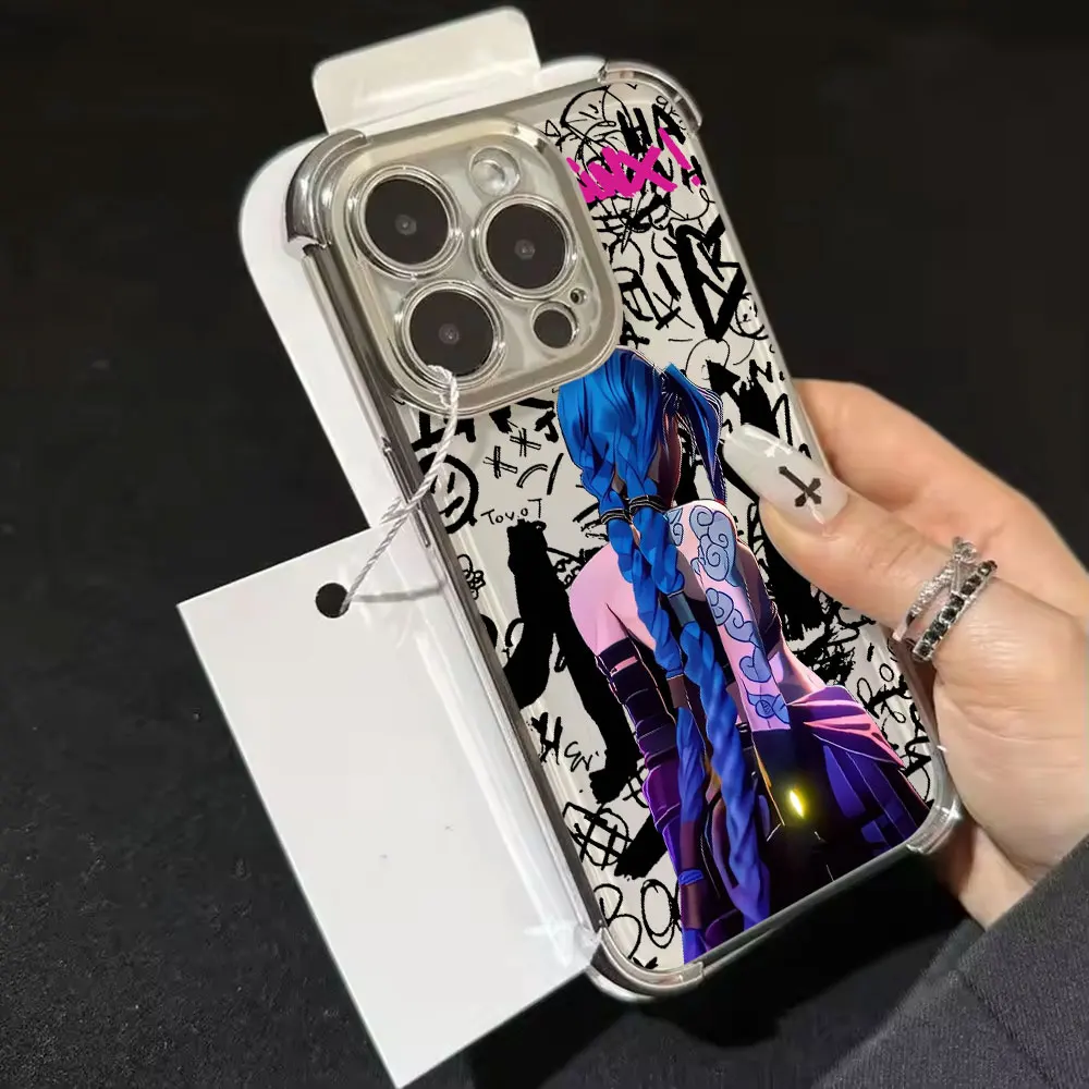 Enhanced Phone Case with Cool Plating and Anti-Fall Airbag Design