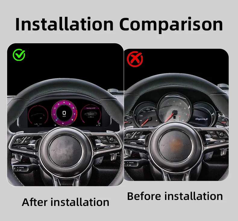 Digital Instrument Cluster For Porsche Cayenne 2011-2017 Speedometer,Dashboard,G