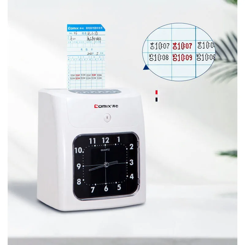 Attendance machine, punch card machine, paper card, cardboard attendance paper card insertion card, sign-in pa
