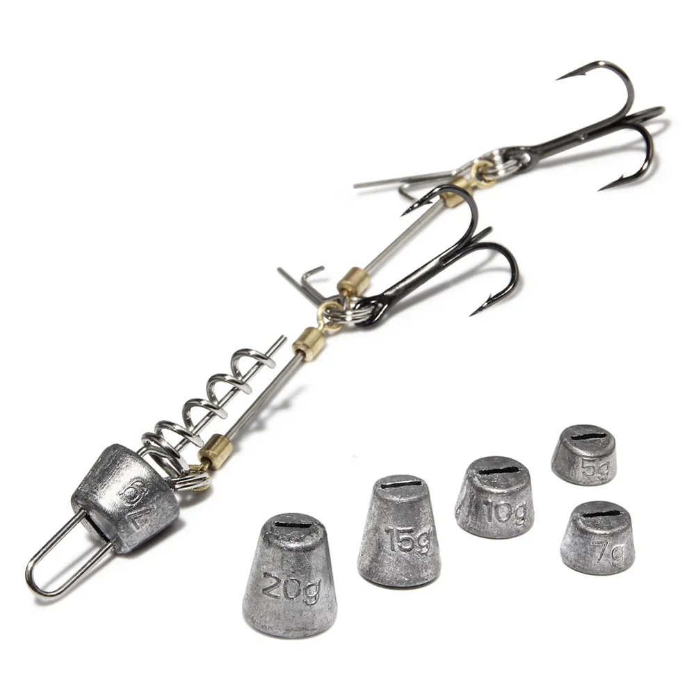 Pike Fishing Stinger Rig Hook S/M/L Speed Link Rolling Swivel for Soft Lure Swimbait Accessories