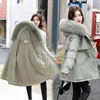 Women Parka Fashion Long Coat Wool Liner Hooded Parkas 2023 New Winter Jacket Slim with Fur Collar Warm Snow Wear Padded Clothes 2