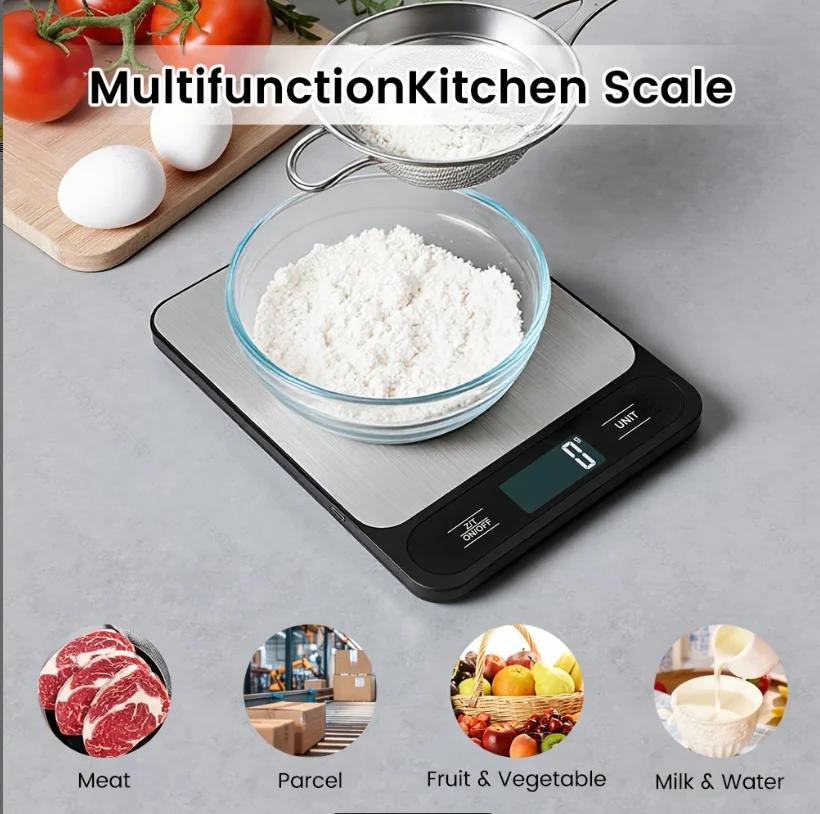 Sleek Modern Design Digital Kitchen Scale