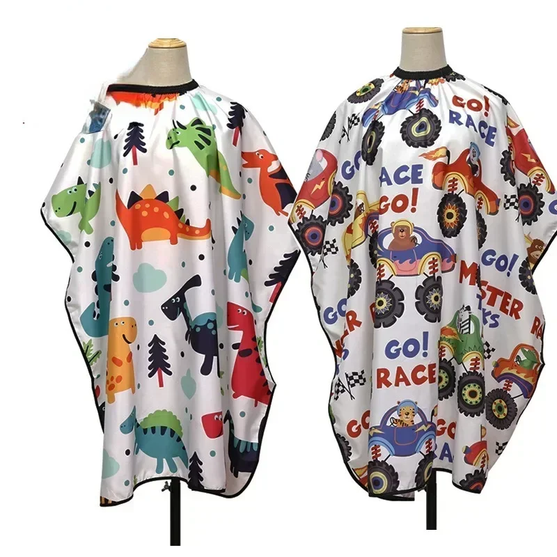 Bambini Cartoon Taglio di capelli Parrucchiere Mantella Professionale Taglio di capelli Salone Barbiere Avvolgere Abito da taglio impermeabile Cura dei capelli Forniture per lo styling