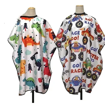 Bambini Cartoon Taglio di capelli Parrucchiere Mantella Professionale Taglio di capelli Salone Barbiere Avvolgere Abito da taglio impermeabile Cura dei capelli Forniture per lo styling