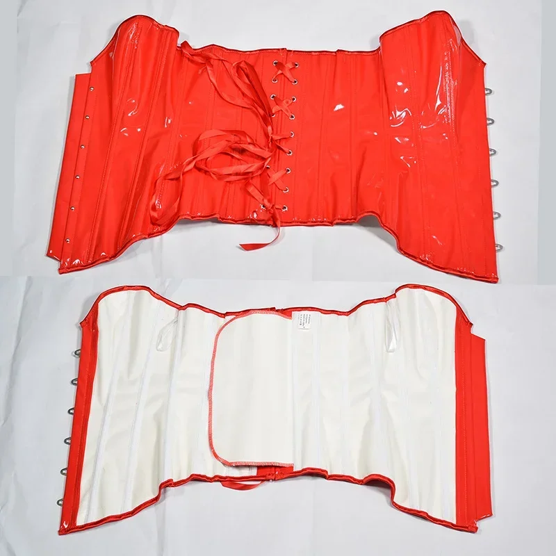Sexy Overbust Corsets Gothic Waist Trainer Body Shaper Women Black Bustiers And Corset Top Ruffle Lace Decoration