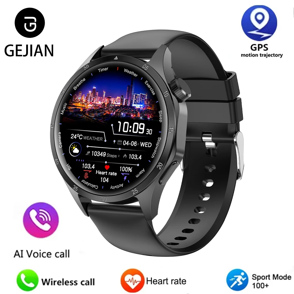 2025 New Mens Smart Watch 360 360 Bluetooth Call Smartwatch AMOLED Screen GPS - Picture 25 of 32