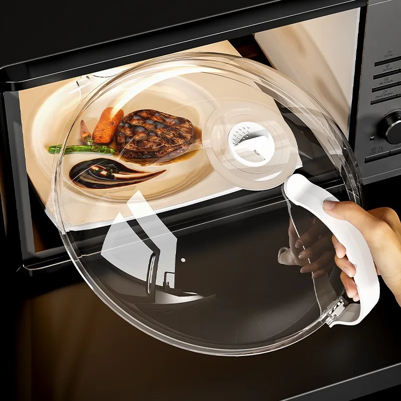 Anti Splatter Heating Sealing Cover Lid with Steam Vents Plate Bowl Cover Stackable Microwave Splatter Lid Fresh-keeping