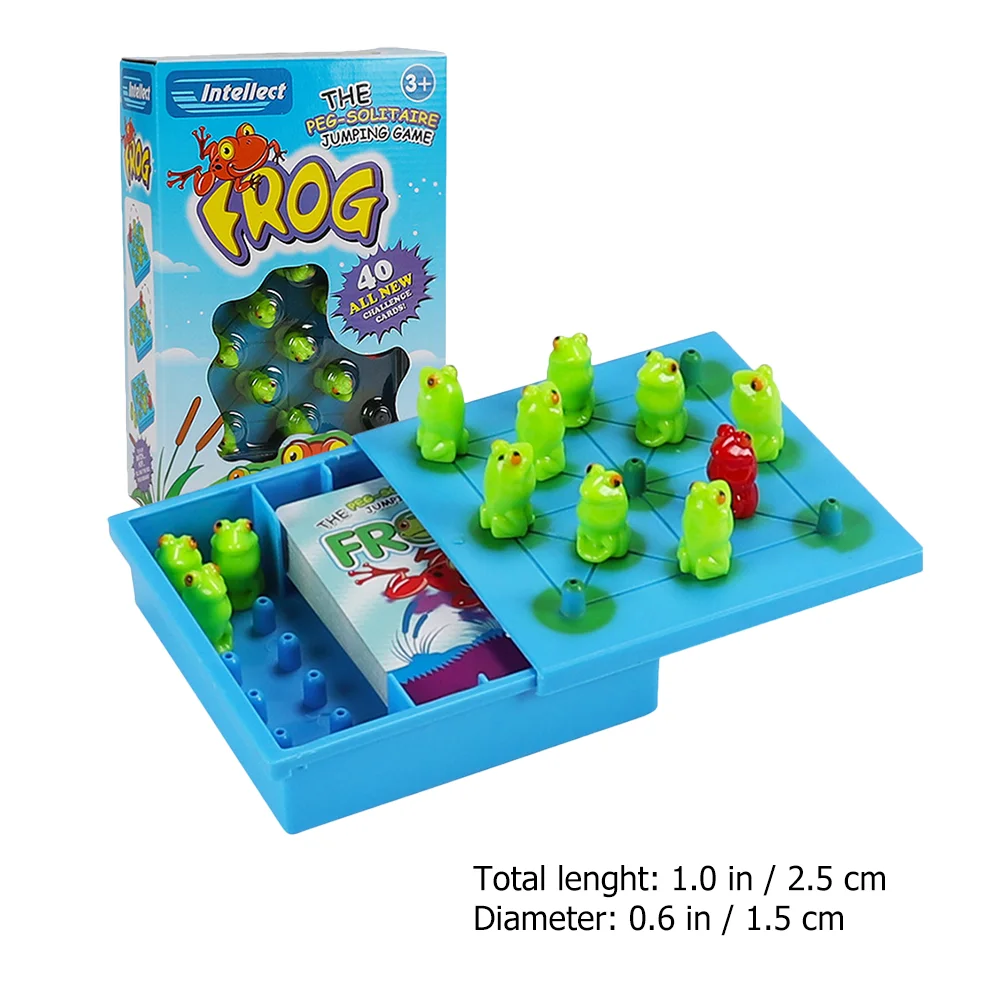 Frog Checkers Game Guessing Kids Toys Logical Thinking Intelligence Training Balance