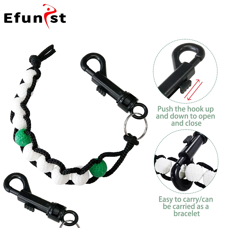 Golf Score Counter Golf Ball Beads Putt Counter Training Accessories Aids Golf Stroke Score Counter Plastic Easy To Use