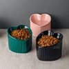Slanted Ceramic Cat Bowl with Stand - Anti-Tip Elevated Cat Food Dish for Neck Protection, Cute Pet Feeding Bowl dogs universal 2