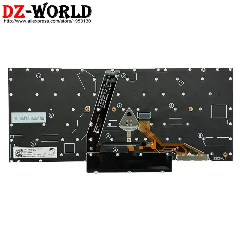 Eua Inglês jp Teclado Japonês para Lenovo Thinkpad x1 Nano Gen2 Gen3 Portátil Sn21e21128 Sn21e21126 Sn21e21102 uk - Imagem 2