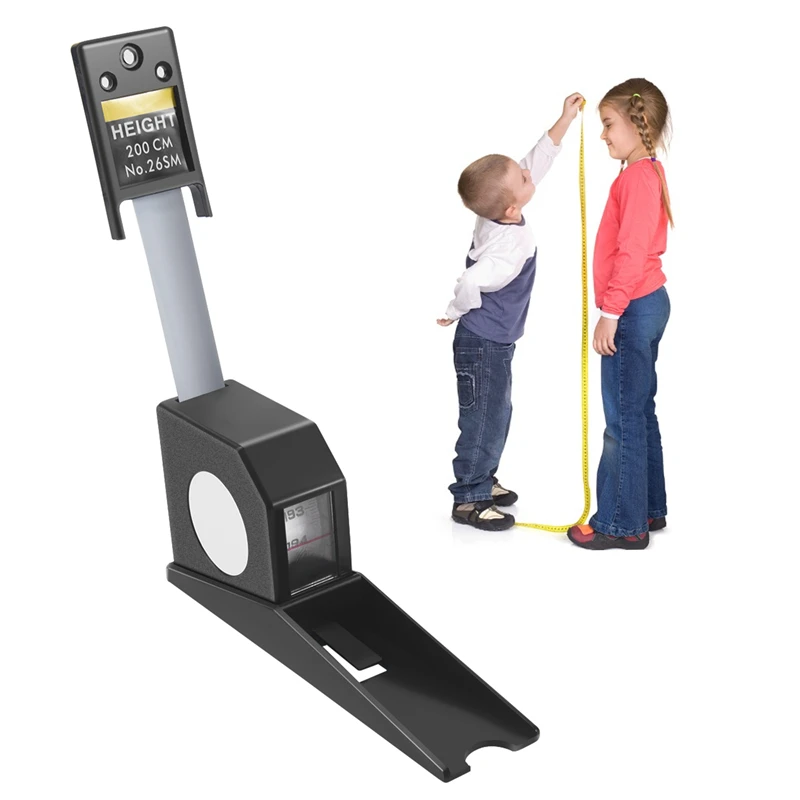 

Стадиометр 200 см, черный настенный измеритель высоты, фотометрическая лента