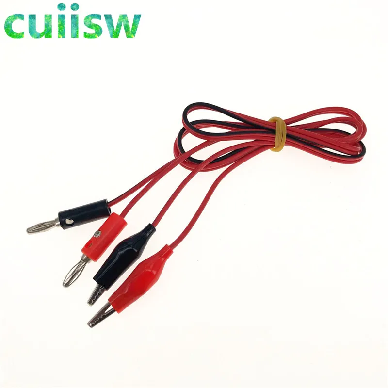 Alligator Testing Cord Lead Clip to Banana Plug 1 Pair for Multimeter Test alligator clips