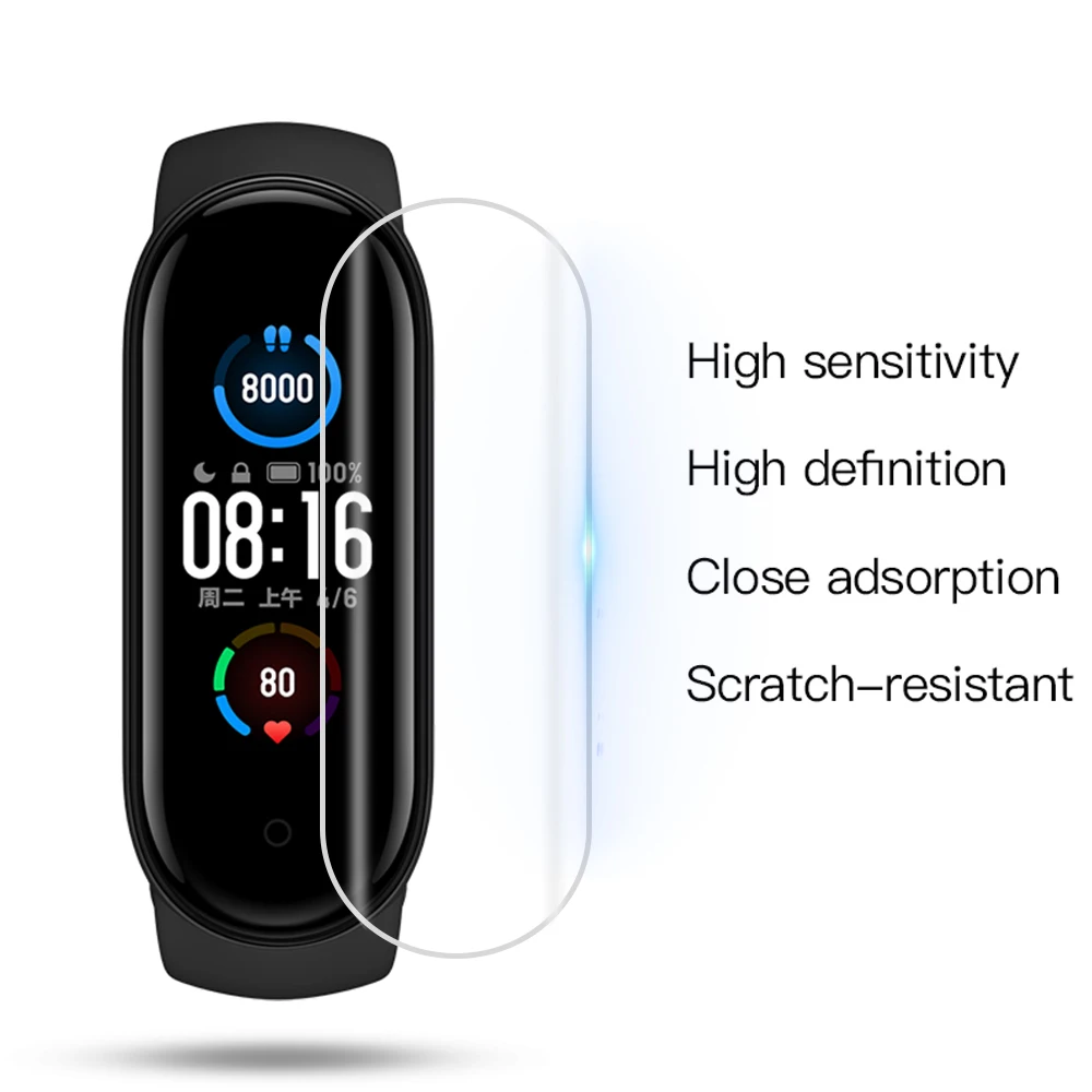 Hydrogel Screen Protector For Mi Band 7 6 5 4 3 Xiaomi Band 3/4/5/6 For screen protectors watch screen protector watch screen protector case watch protector case