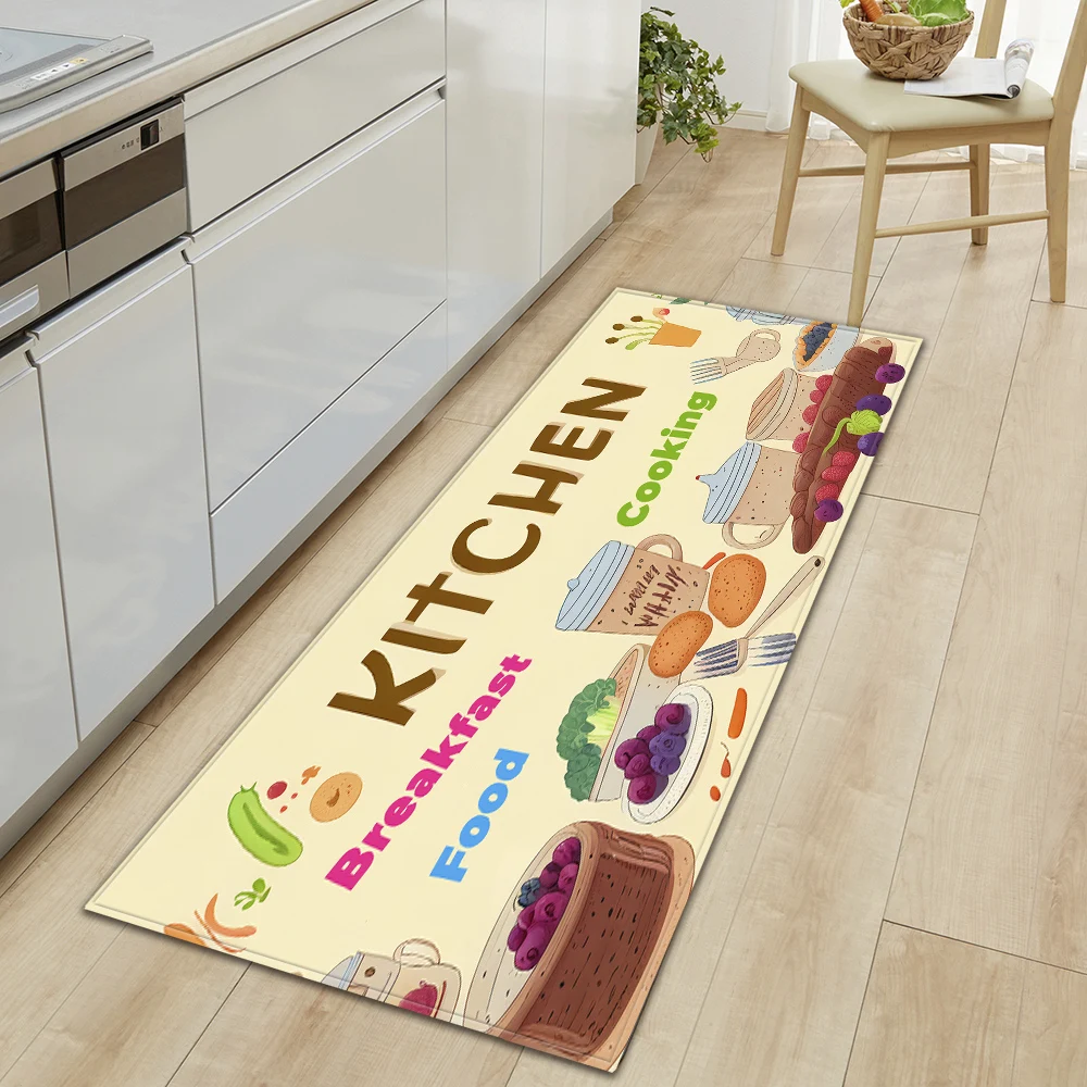 Modern Kitchen Mat Home Hallway Entrance Doormat Living Room Bedroom Floor Decoration Carpet Balcony Bath Door Non-Slip Foot Rug