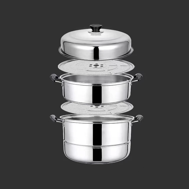 Thick Stainless Steel Pot Steamer  Induction Cooker Steam Cooker -  Universal Cooking - Aliexpress
