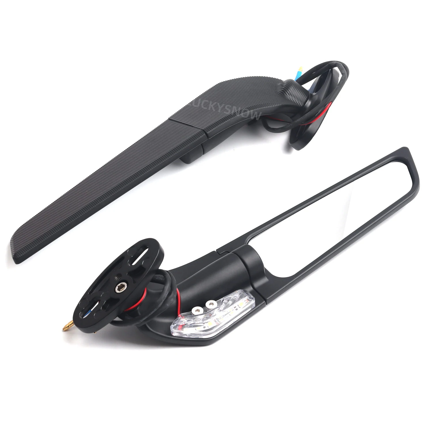 For Honda CBR650R F CBR1000RR CBR600RR CBR 250R 300R 400RR 500R Motorcycle Mirror Modified Wind Wing  Rotating Rearview Mirror