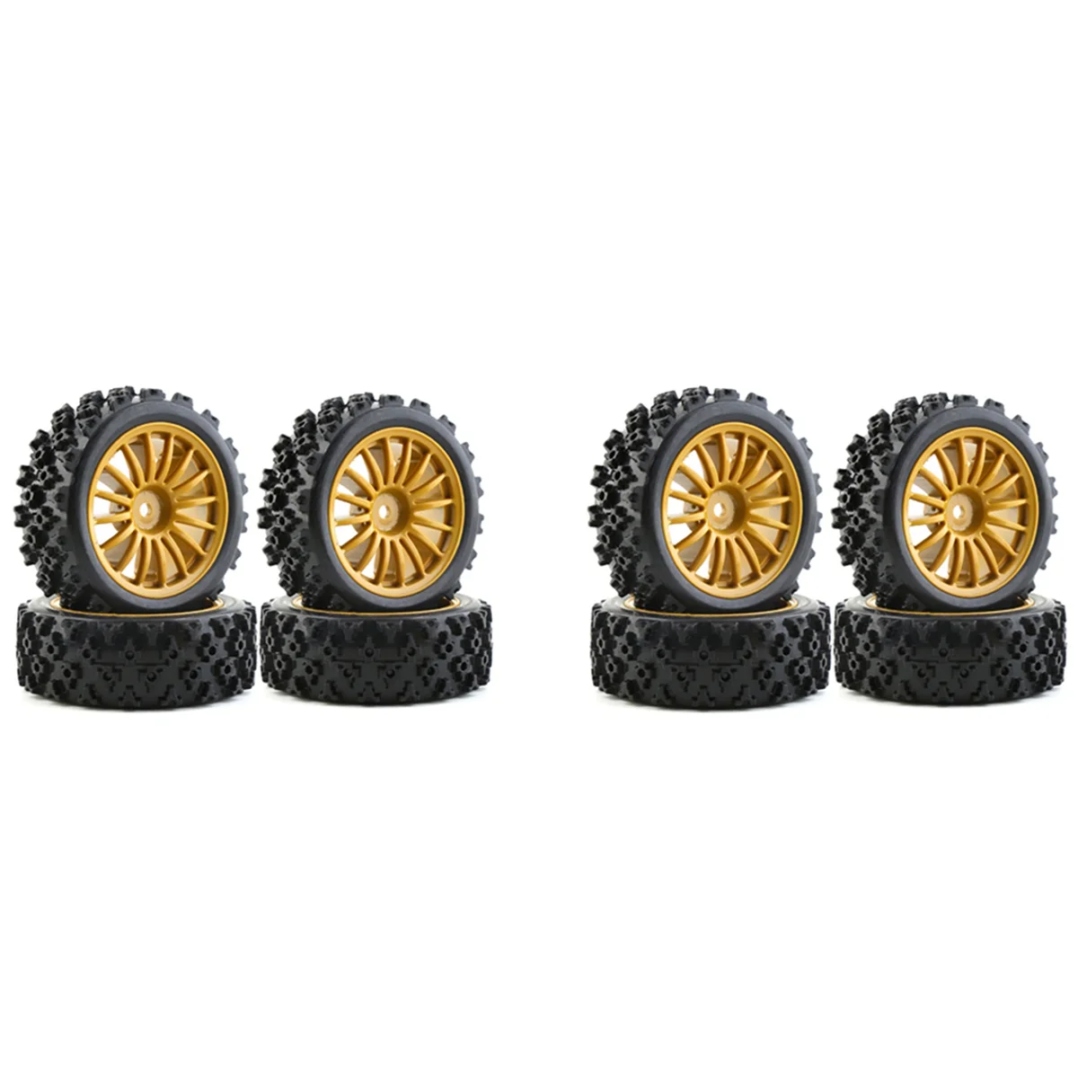 

8Pcs Rubber Tire Wheel Tyres for XV-01 XV01 TA06 TT-01 TT-02 PTG-2 1/10 RC Car Upgrades Parts Accessories,2