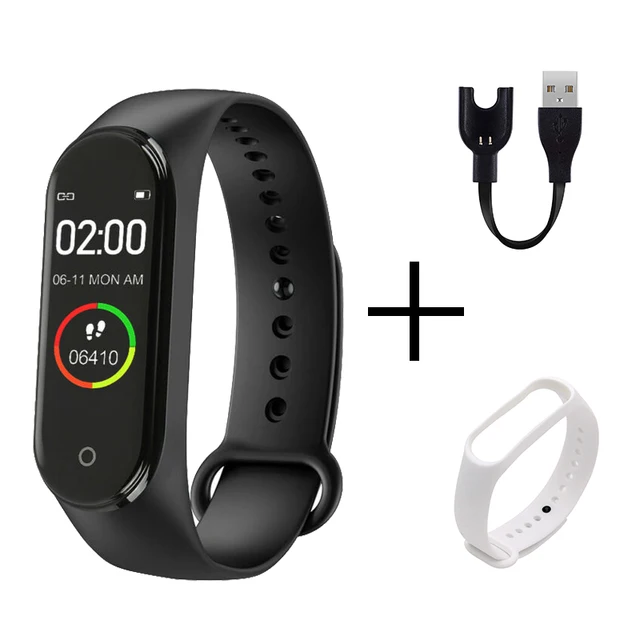 Hot M4 Men Women Smart High Quality New Label Belt Sports Blood Pressure Heart Rate Monitor Watch Waterproof Fitness reloj mujer show 3