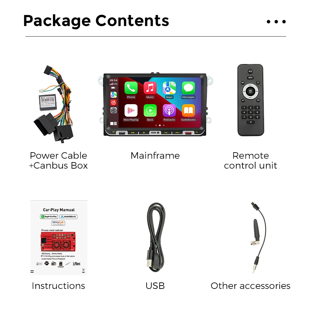 For 9inch Volkswagen VW Passat b6 b7 golf 5 6 Polo Jetta Skoda Car Radio Autoradio Android 13 Multimedia Player For Carplay Auto