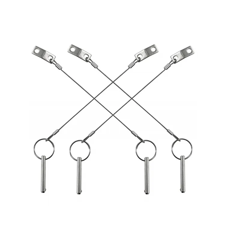 ISURE MARINE 4pcs 316 Stainless Steel Quick Release Pins 7.5mmx 38mm Bimini Top isure marine 4pcs 316 stainless steel quick release pins 7 5mmx 38mm bimini top