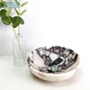 Light Luxury And Retro Natural Marble Home Living Room Groggery Fruit Snack Storage Bowl Jewelry And Jewelry A Mini Ornament 1
