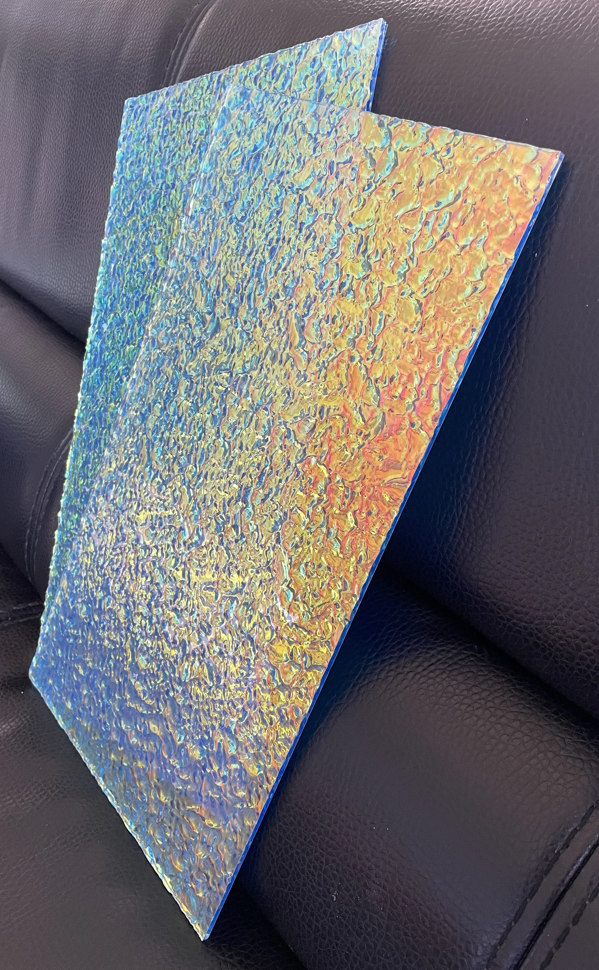 Description Picture 6 of item5MM Water Ripple Color Laser Plexiglass Rainbow Acrylic Radiant Wave Board For DIY/Jewel Display/Advertising/Decorate/Art Staffs