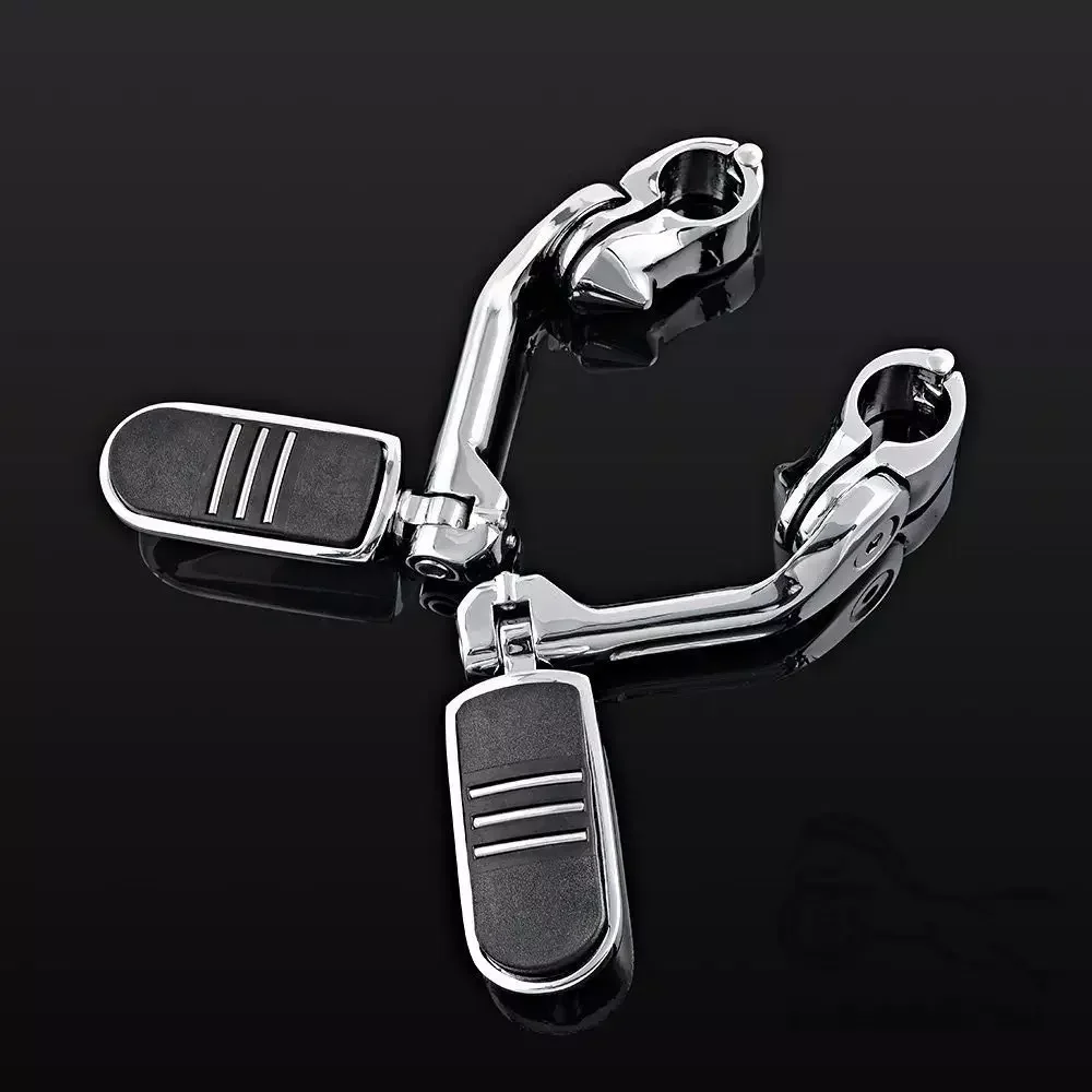 Adjustable Motorcycle Long Highway Pegs Engine Guard Foot Pegs Footrest For Harley Sportster Softail Electra Glide Road King motorcycle accessories motorcycle footrests motorcycle foot pedals