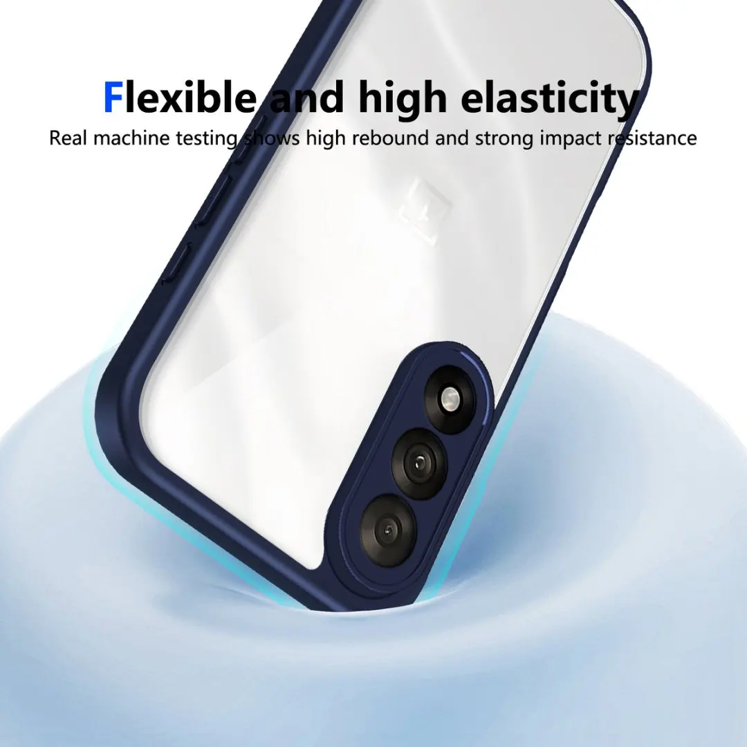 Transparent Shockproof Acrylic Phone Case with Soft Frame