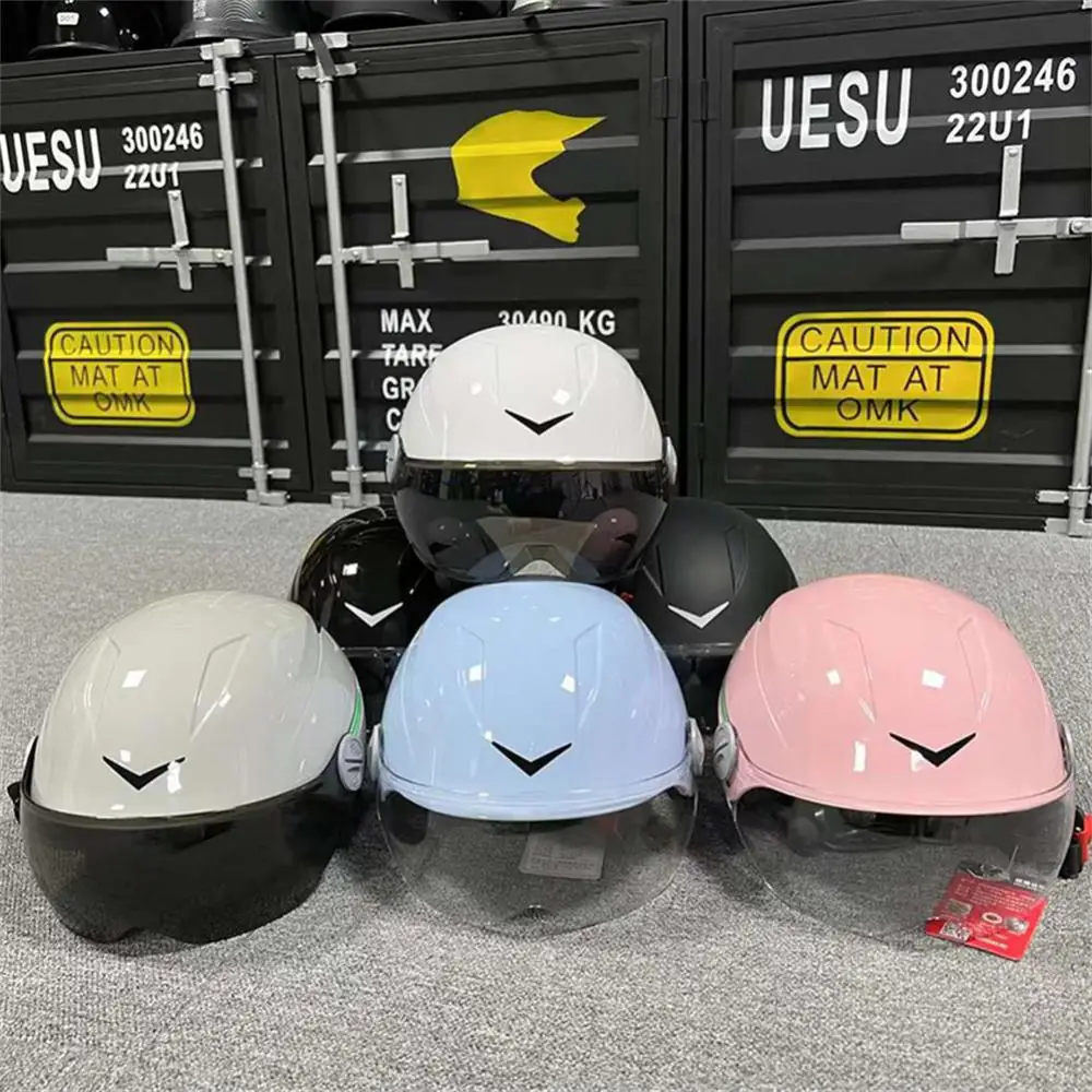 

Electric Scooter Motorcycle Helmet Summer Breathable City Commute EPS Lens Helmet Motorcycle Protective Safety Helmets