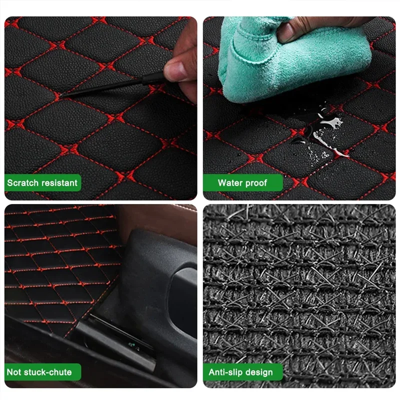 4pcs Car Floor Mats Universal Waterproof 2
