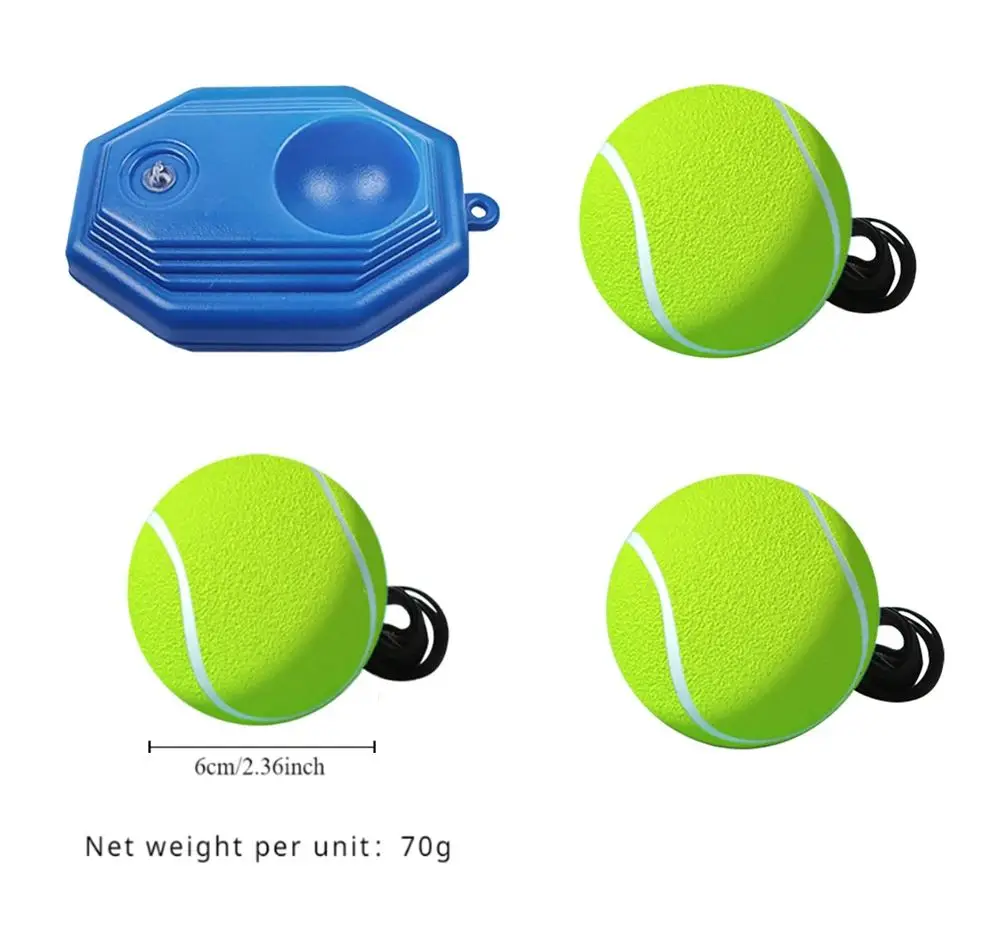 Tennis Trainer Rebound Ball Solo Training Equipment Portable Tool Rebounder Kit