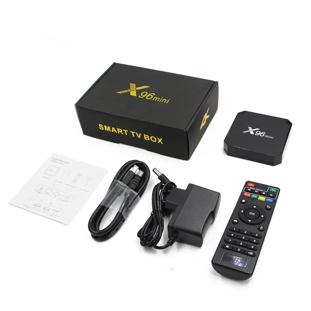 X96 Mini Smart Android 9.0 Tv Box Amlogic S905W TV Box 2GB 16GB Set Top Box 2.4GHz WiFi HDR 3D 4K Player X96mini 5